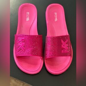 Michael Kors MK Pool Slide Dragonfruit